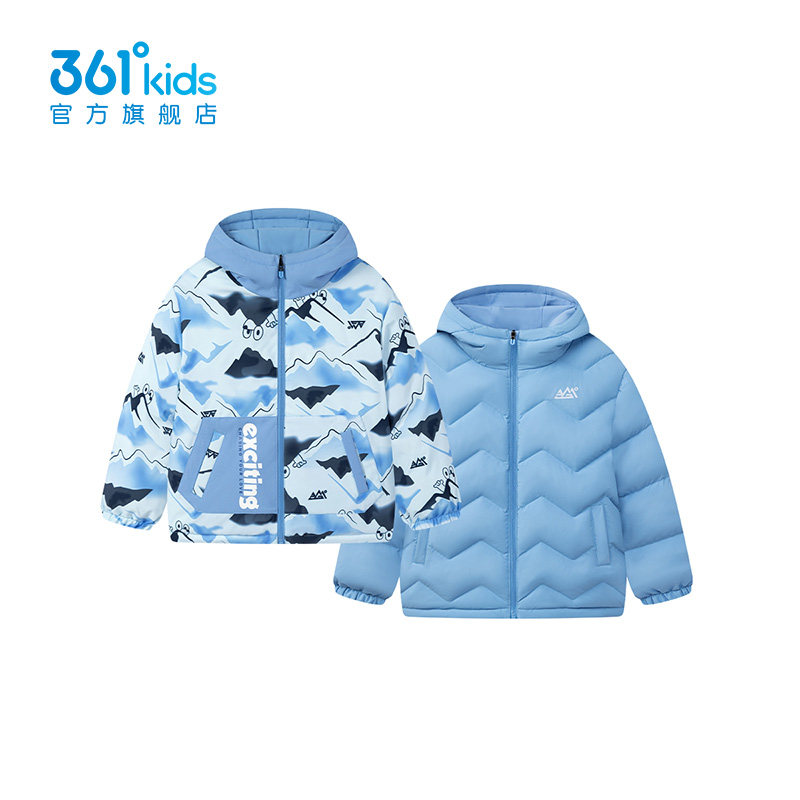 361度儿童短款羽绒服男童2025冬季新款连帽保暖防风外套K52544908,童装/婴儿装/亲子装,羽绒服,淘宝优惠券,粉丝福利购,淘宝优惠卷