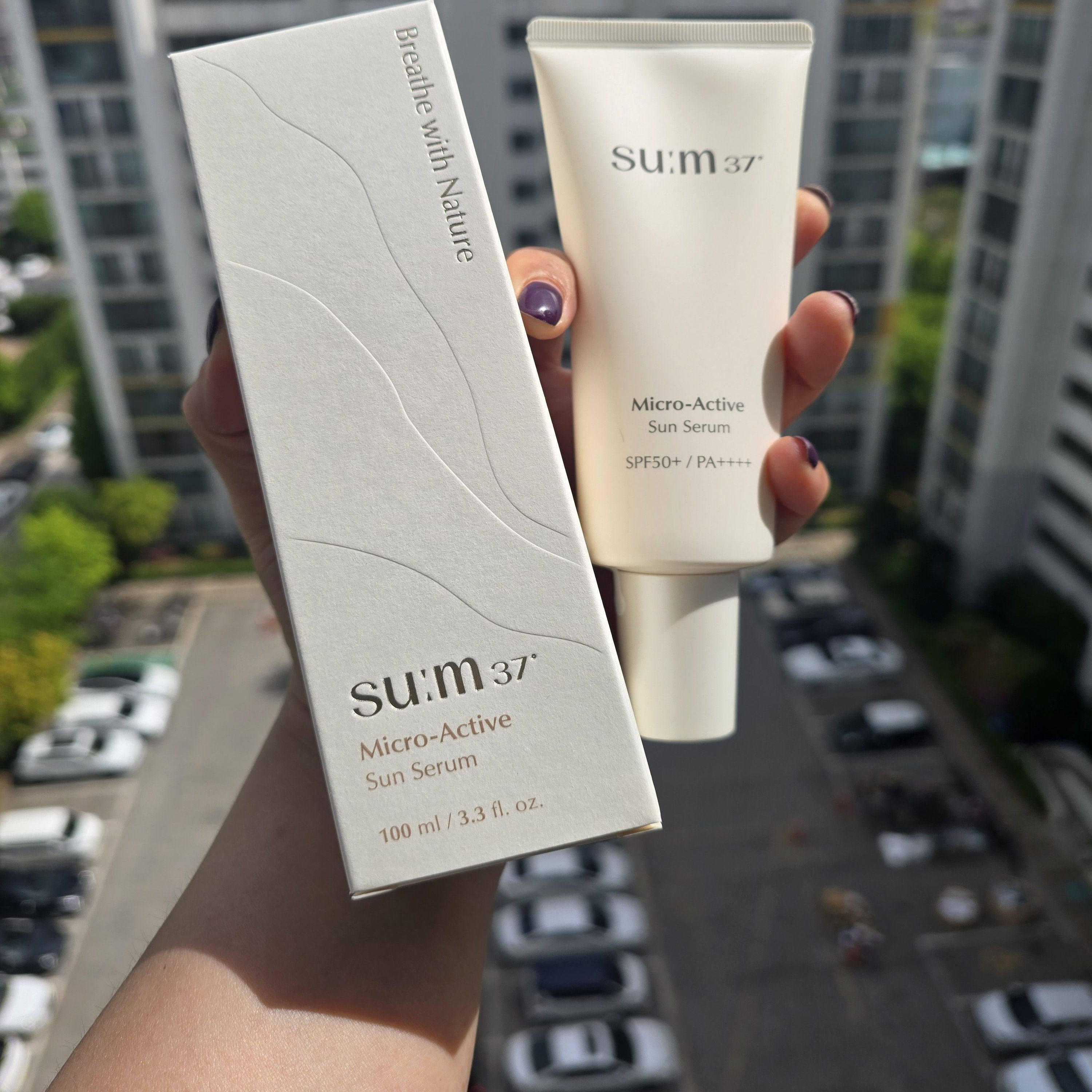国内现货韩国专柜SU:M37°呼吸蕴微焕活防晒精华乳SPF50+/PA++++