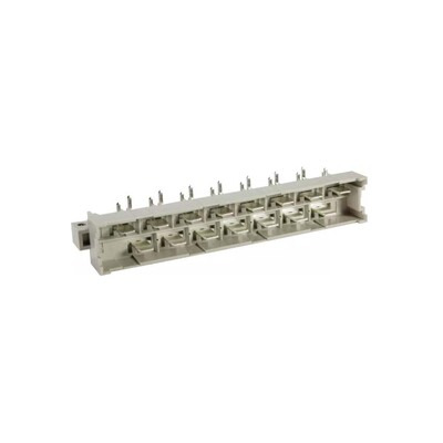 HARTING 浩亭 09061152911 DIN 41612 H15型 公连接器弯式 波峰焊