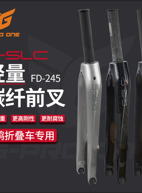 gproone碳纤维碟刹前叉20寸451燕鸥专用D9 P10 X11折叠车小轮车