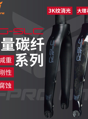 GPROONE 16寸折叠车全碳纤维前叉349 305 C夹 碟刹 直管前叉