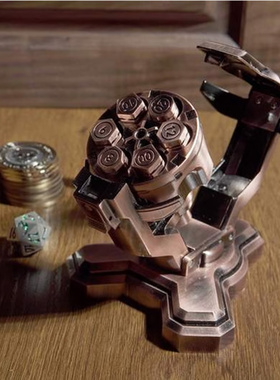 星界子弹骰子套装DND跑团金属弹巢旋转器沉浸式桌面游戏道具dice
