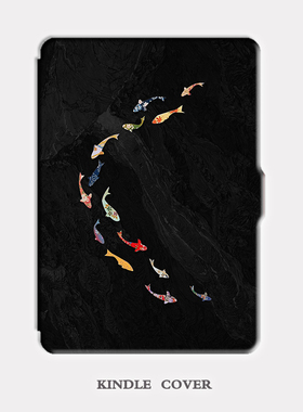 黑鱼群kindle paperwhite6保护套voyage保护壳kpw5|4|3 Colorsoft