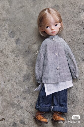Blythe小布娃衣ob22ob24 6分手工娃衣蓝豆豆四叶草