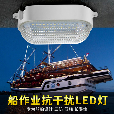 渔登 12V24V36V110V220VLED防水冷库灯抗干扰渔船灯防干扰渔舱灯