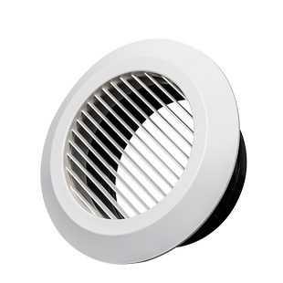 艾美特出风口直百叶塑料进排风口圆形金属风帽管道排气扇配件大全