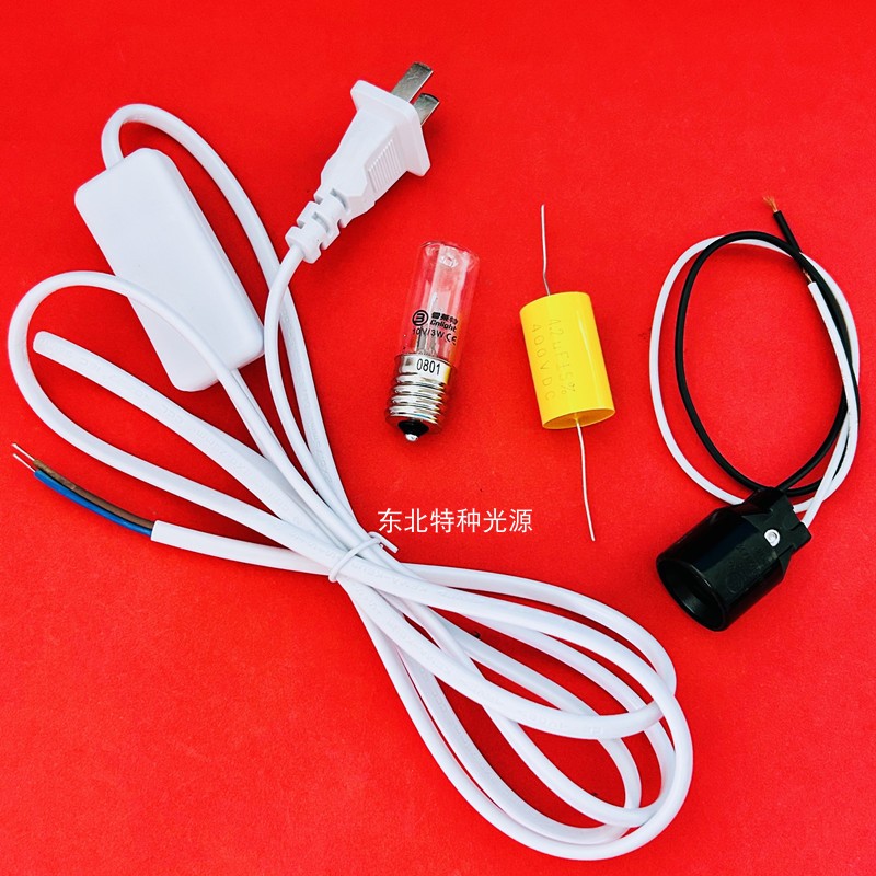 雪莱特220V3W紫外线杀菌灯 微波炉消毒箱用小功率紫外灯