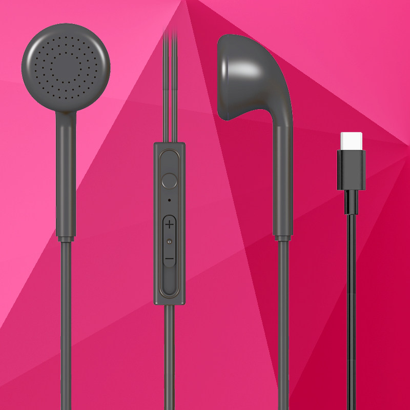 适用荣耀90耳机8050pro扁头V40华为P50 nova9pro876通用Typec耳塞,影音电器,普通有线耳机,淘宝优惠券,粉丝福利购,淘宝优惠卷