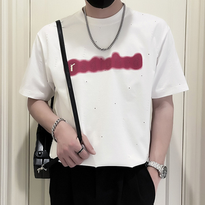 X30-P58 设计感T恤男短袖潮牌夏季薄款衣服2024新款男装上衣夏装2图片