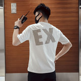 T89-P452021夏季男士t恤韩版印花个性青春百搭潮流短袖4，男装T恤，电商A257