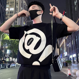 X62-P48 设计感T恤男ins潮牌短袖2024新款夏季男装上衣潮流痞帅2图片