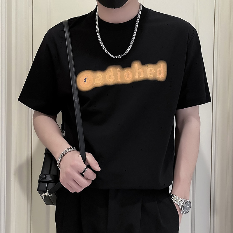 X30-P58设计感T恤男短袖潮牌夏季薄款衣服2024新款男装上衣夏装2,男装T恤,电商A257