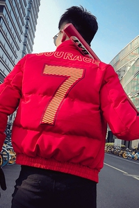 MY918-P140 男士新款棉衣2021冬季网红同款韩版潮流帅气短款外套2图片