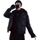 MY30-P178冬季假两件羽绒服男加厚男装上衣2024新款痞帅羽绒棉1，男装羽绒服，电商A257