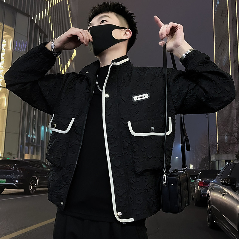 K05-P115男士潮牌外套春秋立领工装2024新款男装上衣休闲夹克1,男装夹克,电商A257