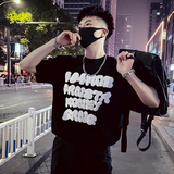 T33-P48男士短袖ins潮牌印花半袖2023新款夏季男装休闲潮流圆领1，男装T恤，电商A257