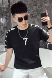 T65-P38短袖t恤男潮牌夏季宽松半袖休闲百搭个性上衣衣服，男装T恤，电商A257