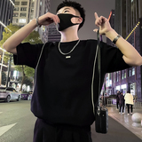 X36-P55美式潮牌T恤男短袖夏季宽松体恤2024新款上衣痞帅气夏装1，男装T恤，电商A257