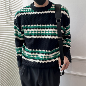 M50-P78 高级感潮牌毛衣男秋冬季加厚长袖内搭线衣2024新款针织2,男装针织衫/毛衣,电商A257