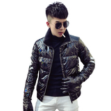 MY818特羽绒服潮男七彩亮面韩版潮流网红社会小伙外套，男装羽绒服，电商A257
