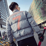 MY918-P140冬季男士韩版修身棉衣网红潮牌时尚加厚社会小伙外套，男装棉衣，电商A257