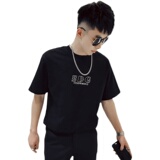 AT05-P48男士2022新款夏季设计感T恤ins潮牌短袖潮牌痞帅半袖3，男装T恤，电商A257
