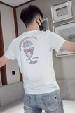 T26-P452021夏季潮流短袖男修身时尚百搭个性印花体恤3，男装T恤，电商A257