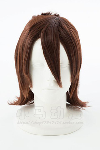 薄樱鬼冲田总司棕红色反翘短发cosplay动漫造型假发