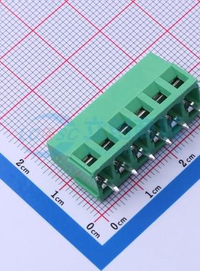 MX128-5.0-06P-GN01-Cu-Y-A螺钉式接线端子5mm 1x6P直插绿色