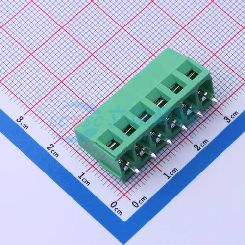 MX128-5.0-06P-GN01-Cu-Y-A螺钉式接线端子5mm 1x6P直插绿色