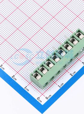 ZX-DG26V-5.0-8P4螺钉式接线端子5mm 1x8P直插绿色