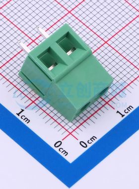 MX128-5.0-02P-GN01-Cu-Y-A螺钉式接线端子5mm 1x2P直插绿色