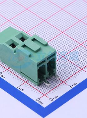 JL500H-50802G01螺钉式接线端子5.08mm 1x2P直插绿色