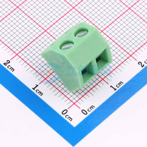 KF127S-5.08-2P螺钉式接线端子5.08mm 1x2P直插绿色
