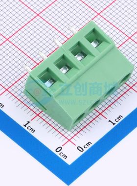 DGL500-4P28V-MG361螺钉式接线端子5mm 1x4P直插绿色