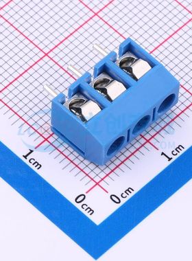 MX301-5.0-03P-BU01-Cu-Y-A螺钉式接线端子5mm 1x3P直插蓝色