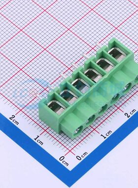 DB166-5.0-6P-GN-P螺钉式接线端子5mm 1x6P直插绿色