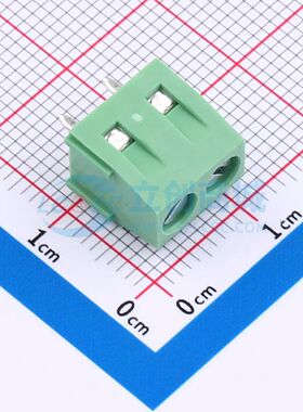 BX-DG27V-5.0-2P螺钉式接线端子5mm 1x2P直插绿色