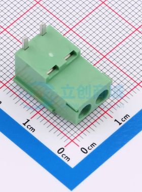 DB129R-5.08-2P-GN-S螺钉式接线端子5.08mm 1x2P弯插绿色