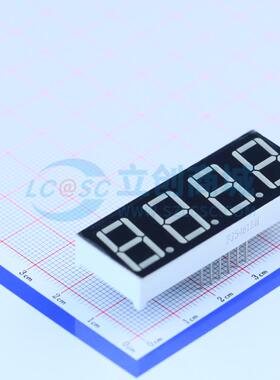 4位0.56英寸红色数码管 共阳极LED数码管FJ5461BH 橙红可开票
