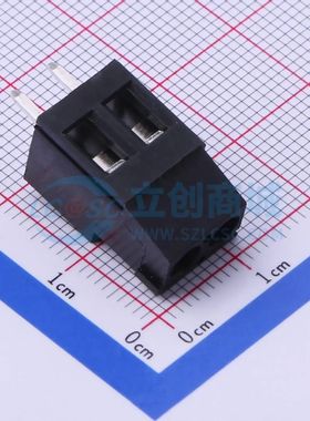 DB129V-5.0-2P-BK-S螺钉式接线端子5mm 1x2P直插黑色