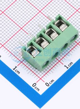 BX-DG26V-5.0-4P4螺钉式接线端子5mm 1x4P直插绿色