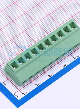 DB128V-5.08-10P-GN-S螺钉式接线端子5.08mm 1x10P直插绿色