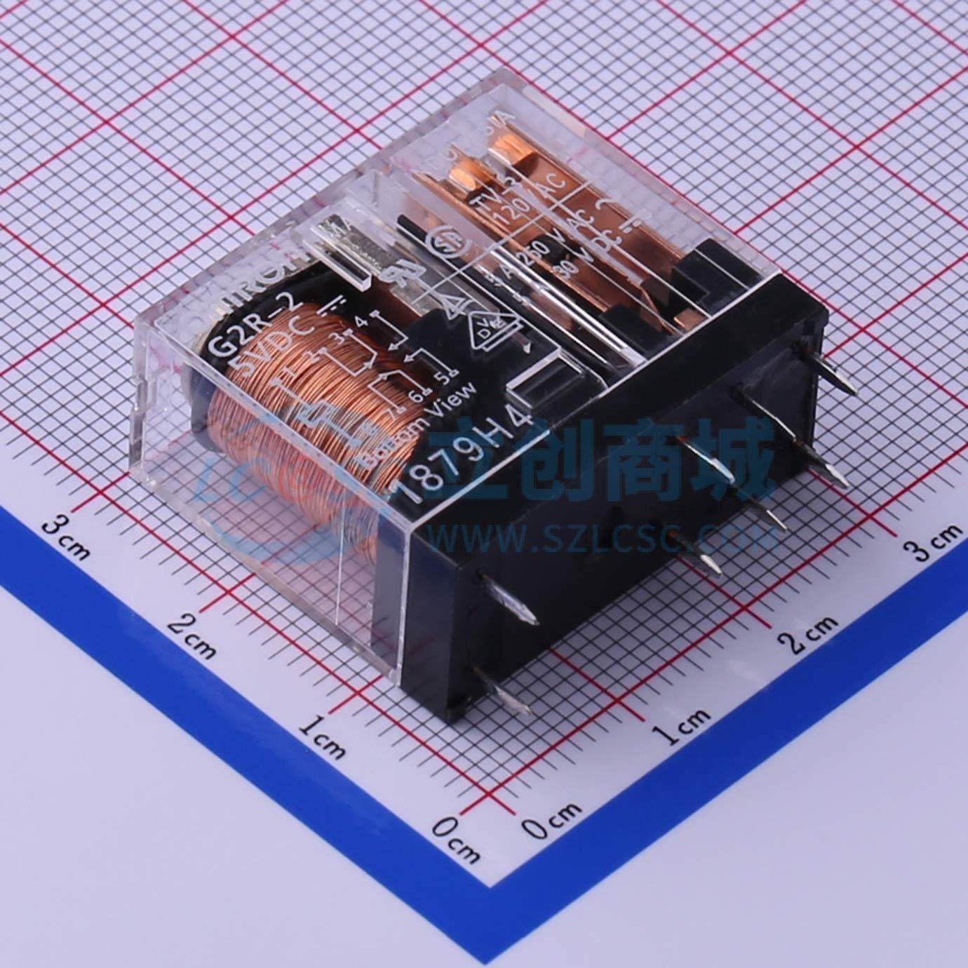 全新正品G2R-2-DC5 DIP,12.7x28.8mm 功率继电器配套 质量保证