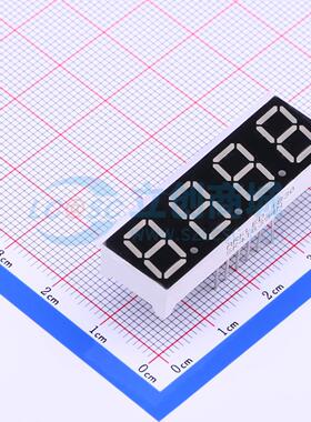 4位0.39英寸红色数码管 共阳极LED数码管SR410394N/32可开票