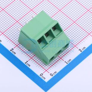 接线端子5.08mm 1x3P直插绿色 50803G01螺钉式 JL504