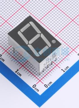 0.56红色1位/共阳LED数码管XL-DB5161SRBC 19x12.6可开票