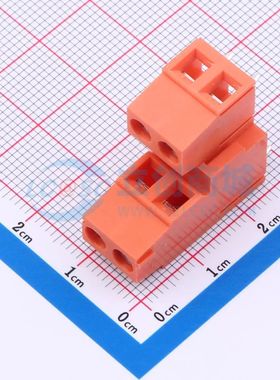 DB128A-5.08-2*2P-OG-S螺钉式接线端子5.08mm 2x2P直插绿色
