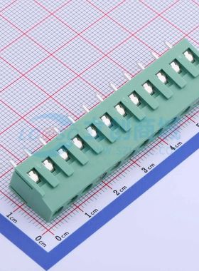 JL500-50012GT1螺钉式接线端子5mm 1x12P直插绿色