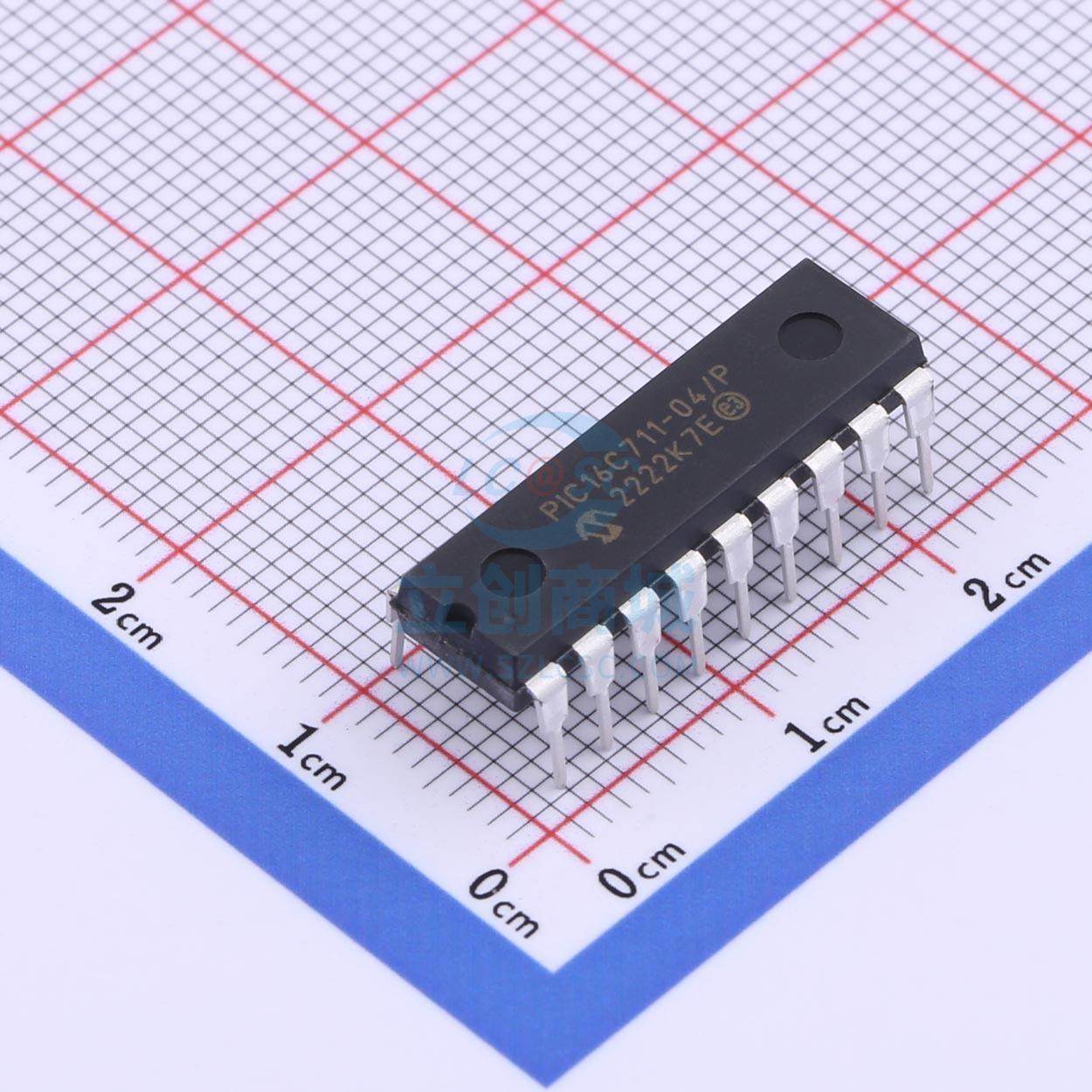 全新PIC16C711-04/P 单片机(MCU/MPU/SOC) PIC 4MHz 闪存：1K@x14
